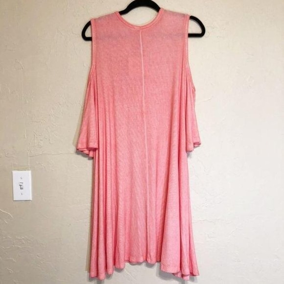 Umgee womens Dress Medium Bell Sleeves Lace Up Cold Shoulder Tunic - Picture 2 of 4